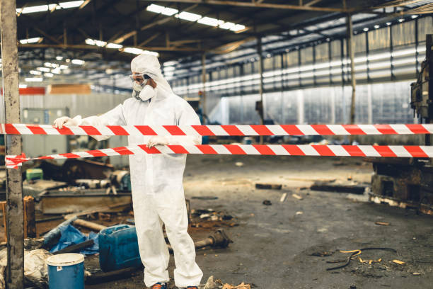 Professional Biohazard technician working in Parker City, IN